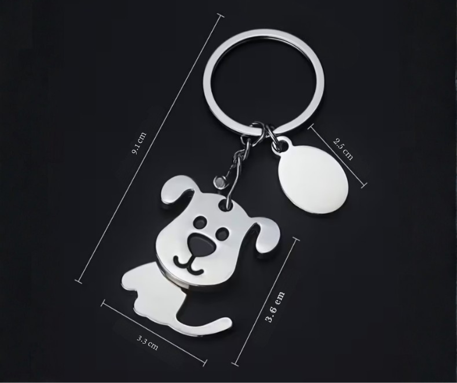 Keychain - PawPrint Duo