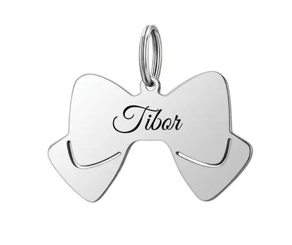 Dog Tag Bow Tie