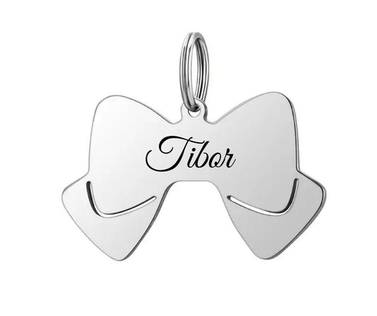 Dog Tag Bow Tie