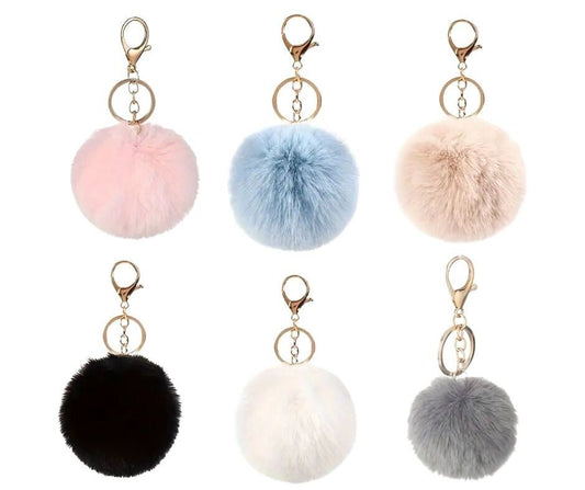 Plush Ball Keychain