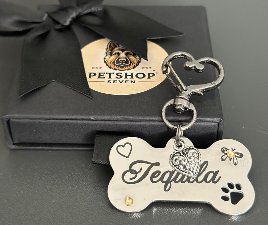 Dog tag Romantic Butterfly