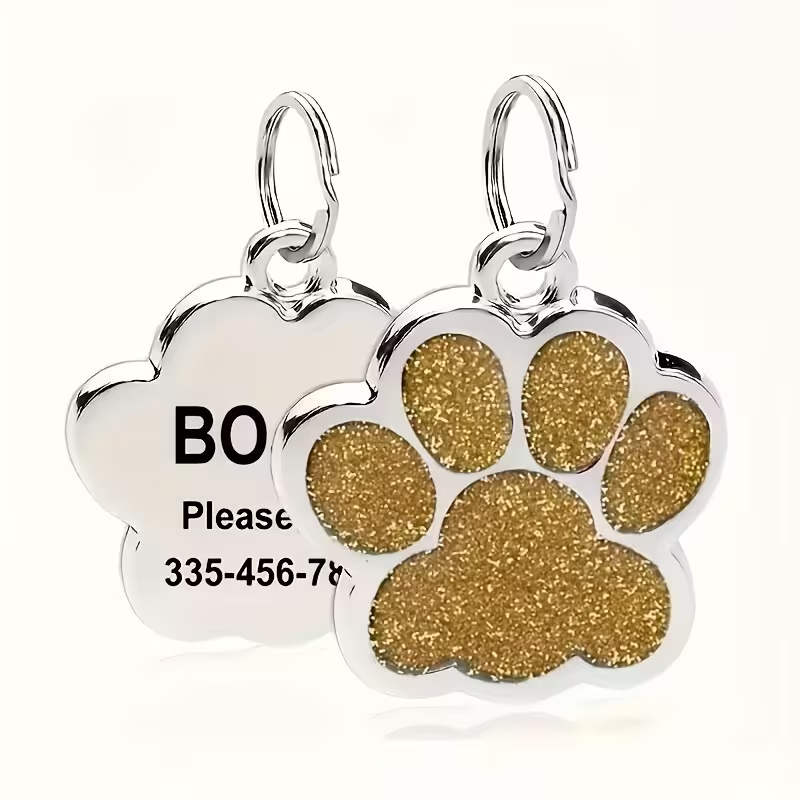 Hondenpenning Glitterpoot