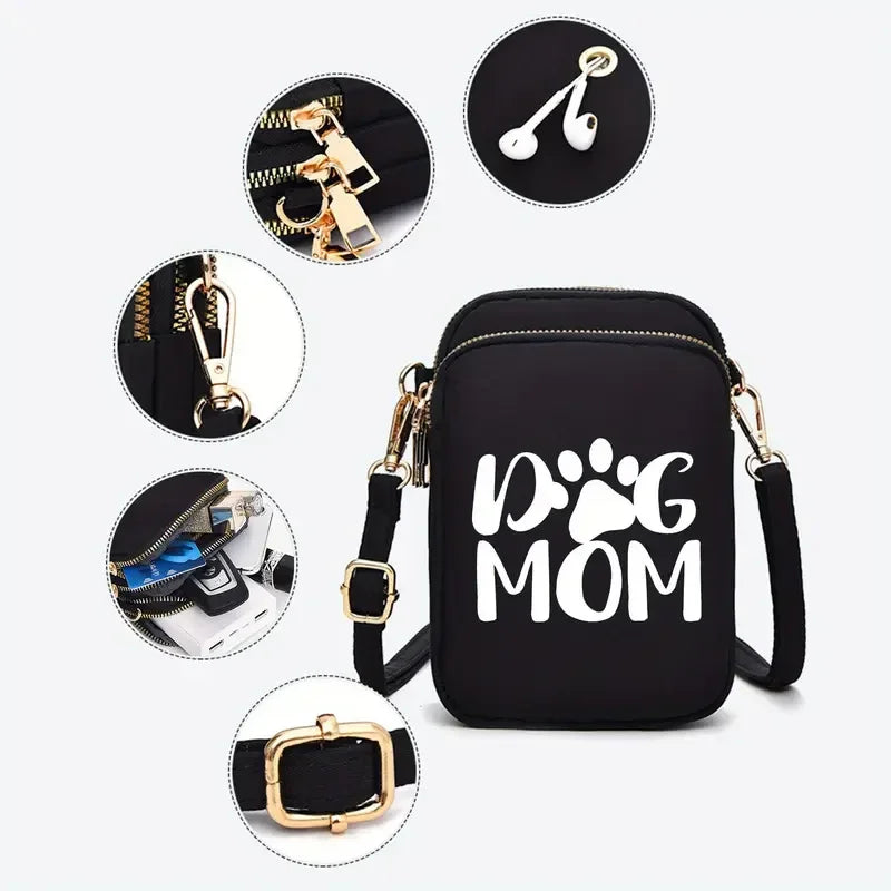 Dog Mom schoudertasje