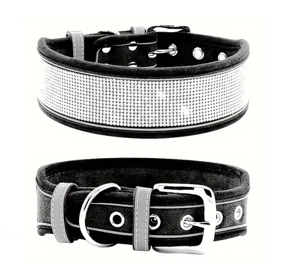 DIVA halsband reflecterend | Zwart