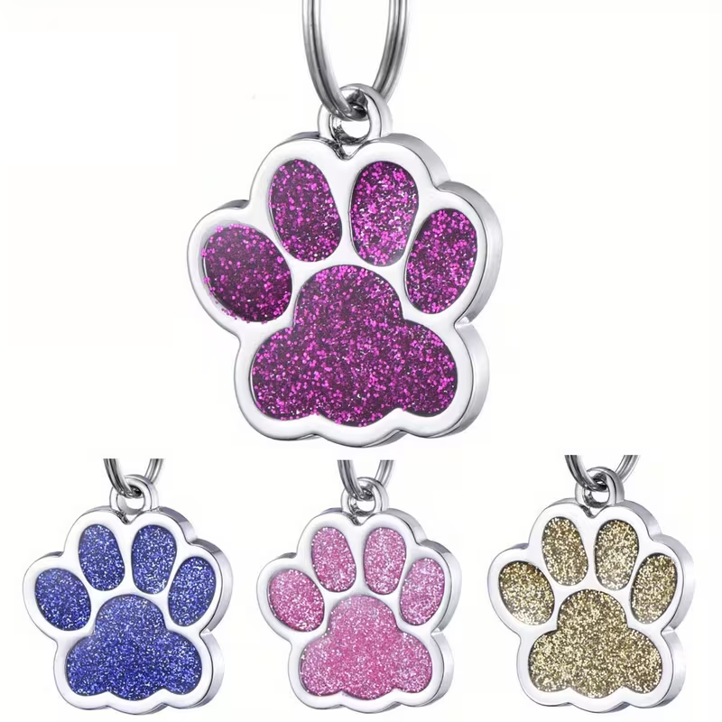 Hondenpenning Glitterpoot