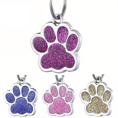 Hondenpenning Glitterpoot