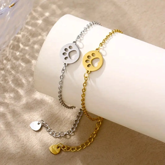 Armband | Hondenpootje rond