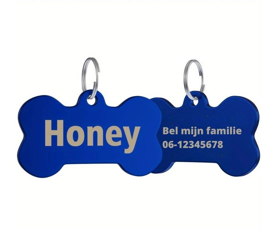Dog Tag Stainless Steel Large