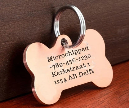 Dog Tag Stainless Steel Large