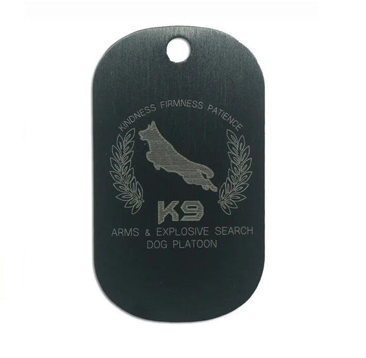 Dogtag engraved black
