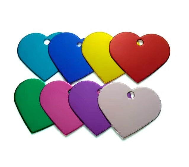 Aluminum colored heart