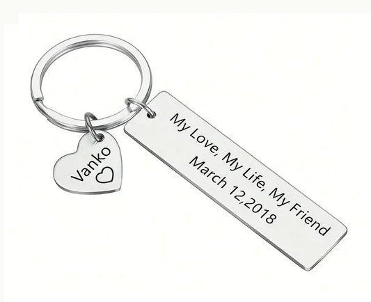 Name tag keychain