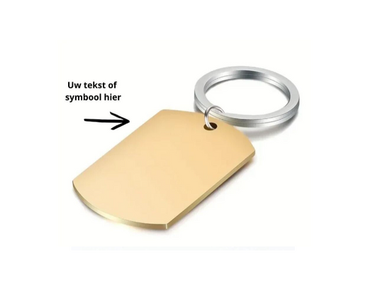 Keyring Stainless Steel Gold