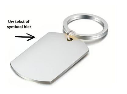 Sleutelhanger RVS silver