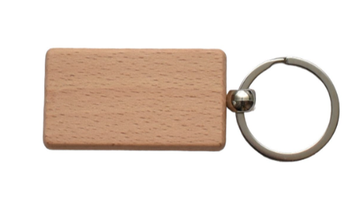 Keyring wood engraving