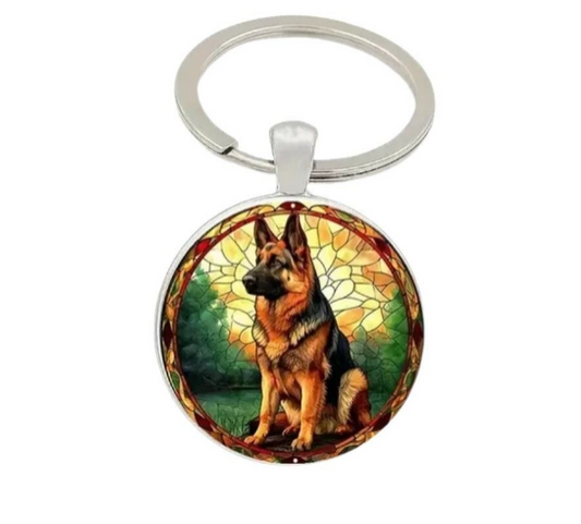 German Shepherd Keychain