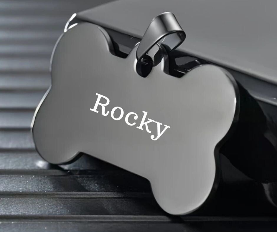 Dog Tag Stainless Steel Large